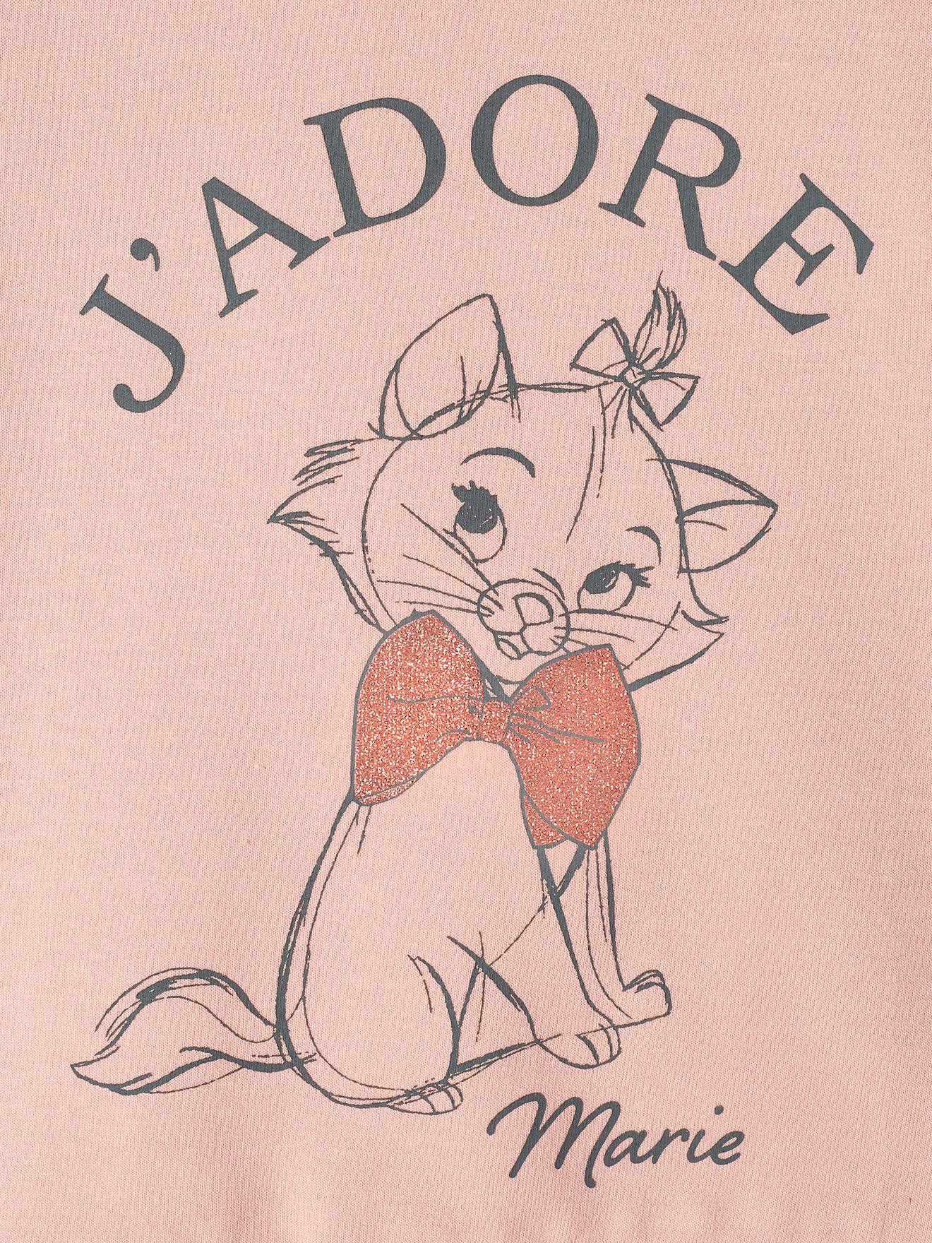 Sweat fille DS® Marie Les Aristochats vieux rose