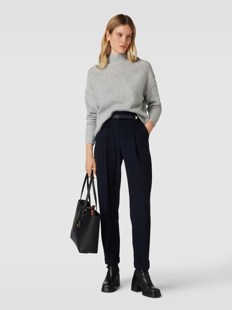 Shopper mit Label-Details in schwarz