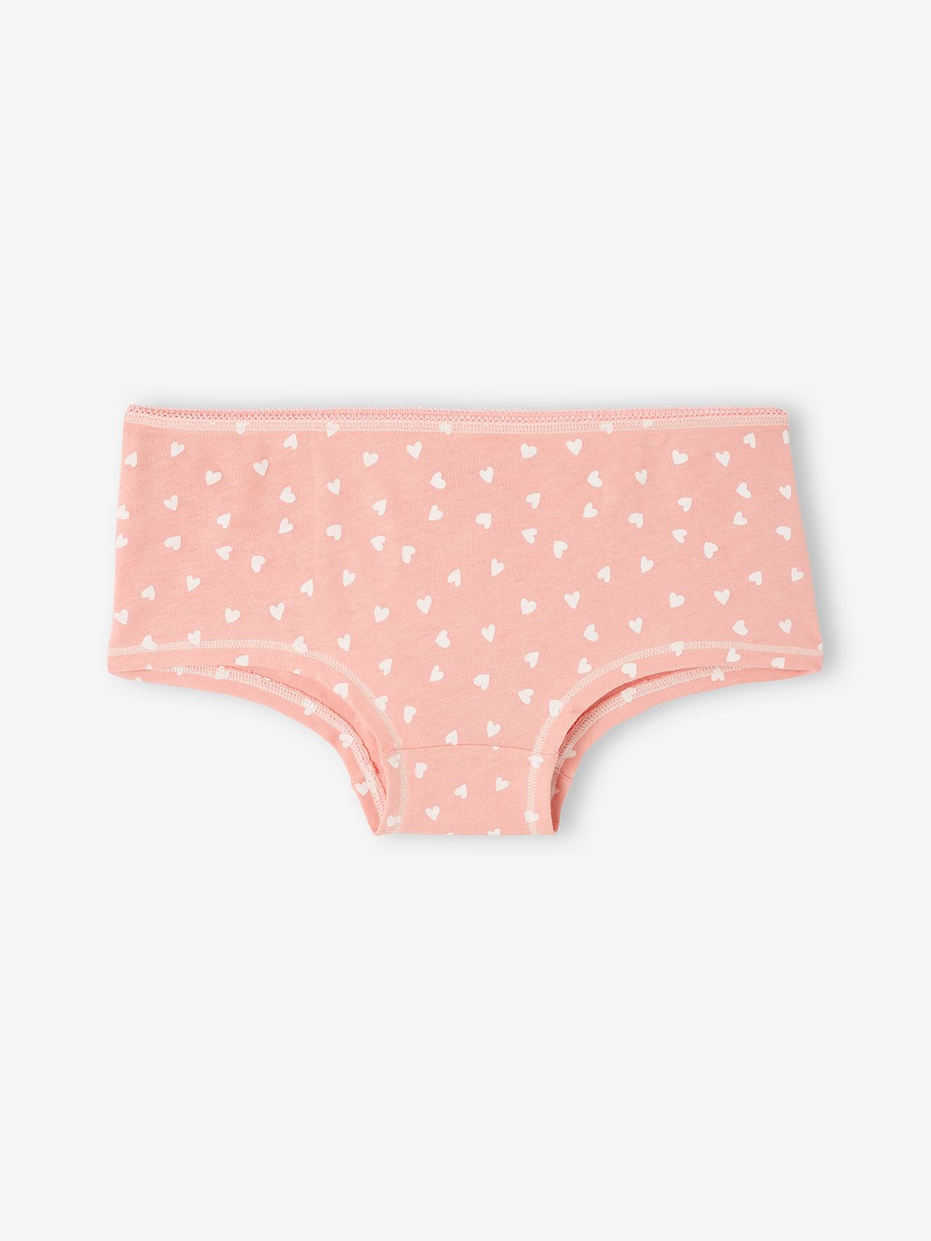 Vertbaudet 4er-Pack Mädchen Shortys BASIC Oeko-Tex - wollweiß