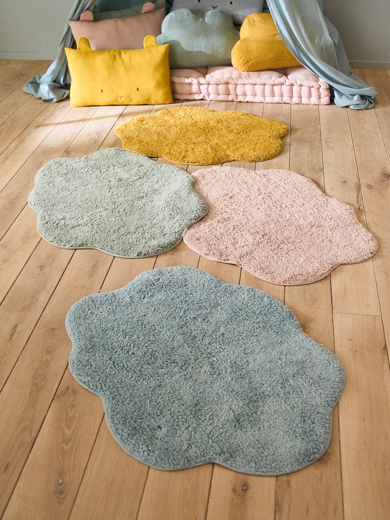 Tapis Nuage rose poudré