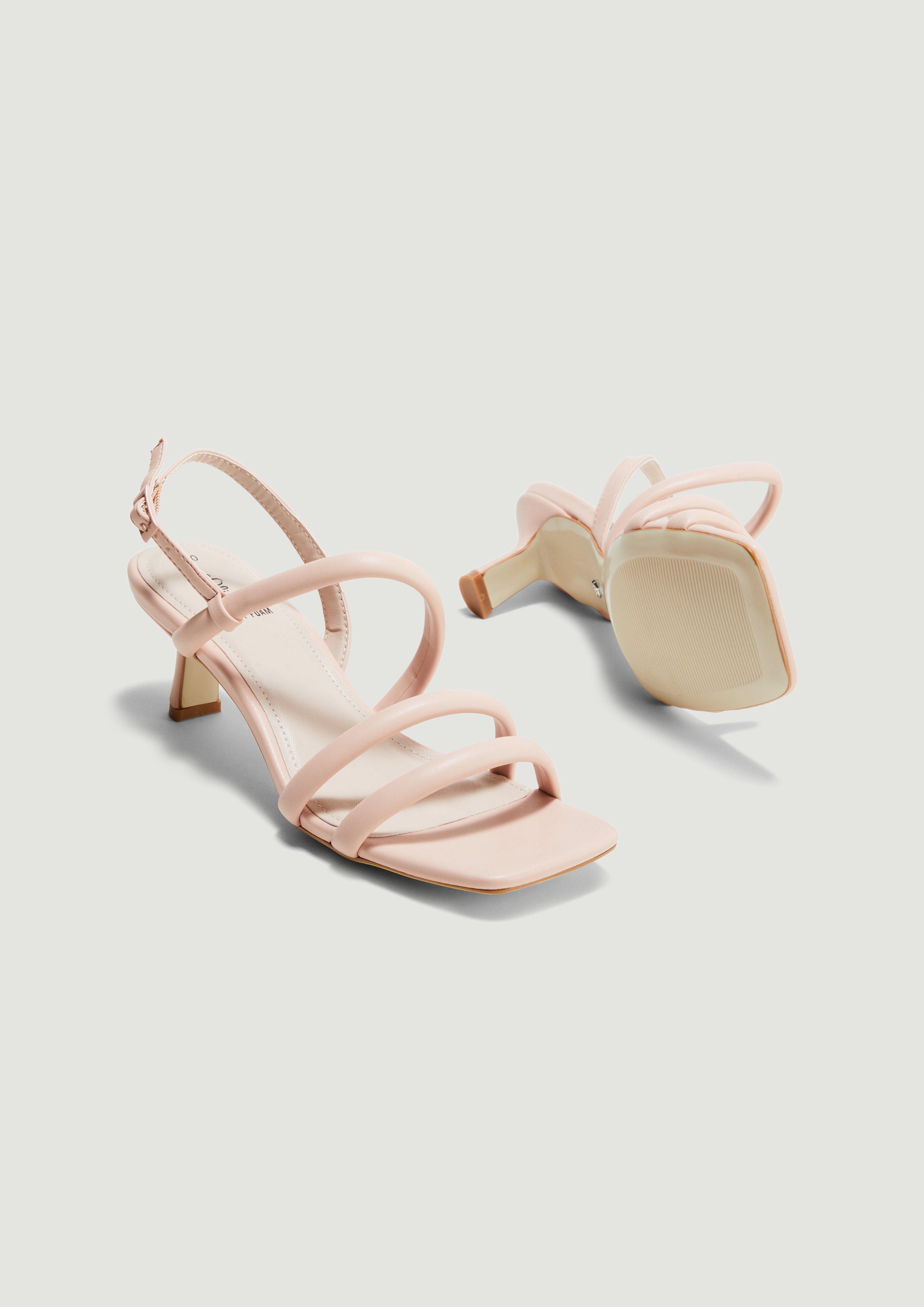 Riemen Sandalen mit Pfennigabsatz  6007699-544