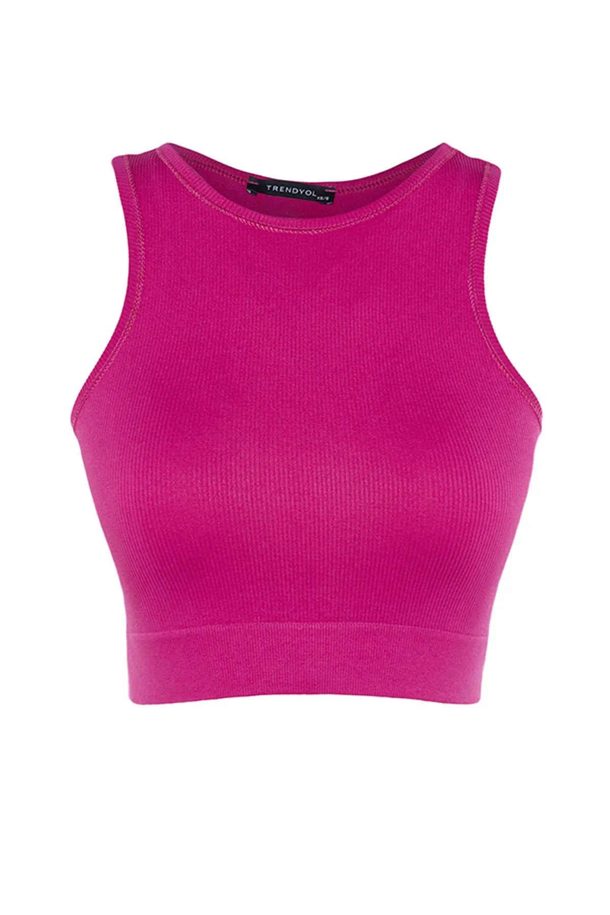 Trendyol Collection  Fuchsia Nahtloser/Nahtloser, leicht stützender/formender gestrickter Sport-BH TWOSS21SS0024