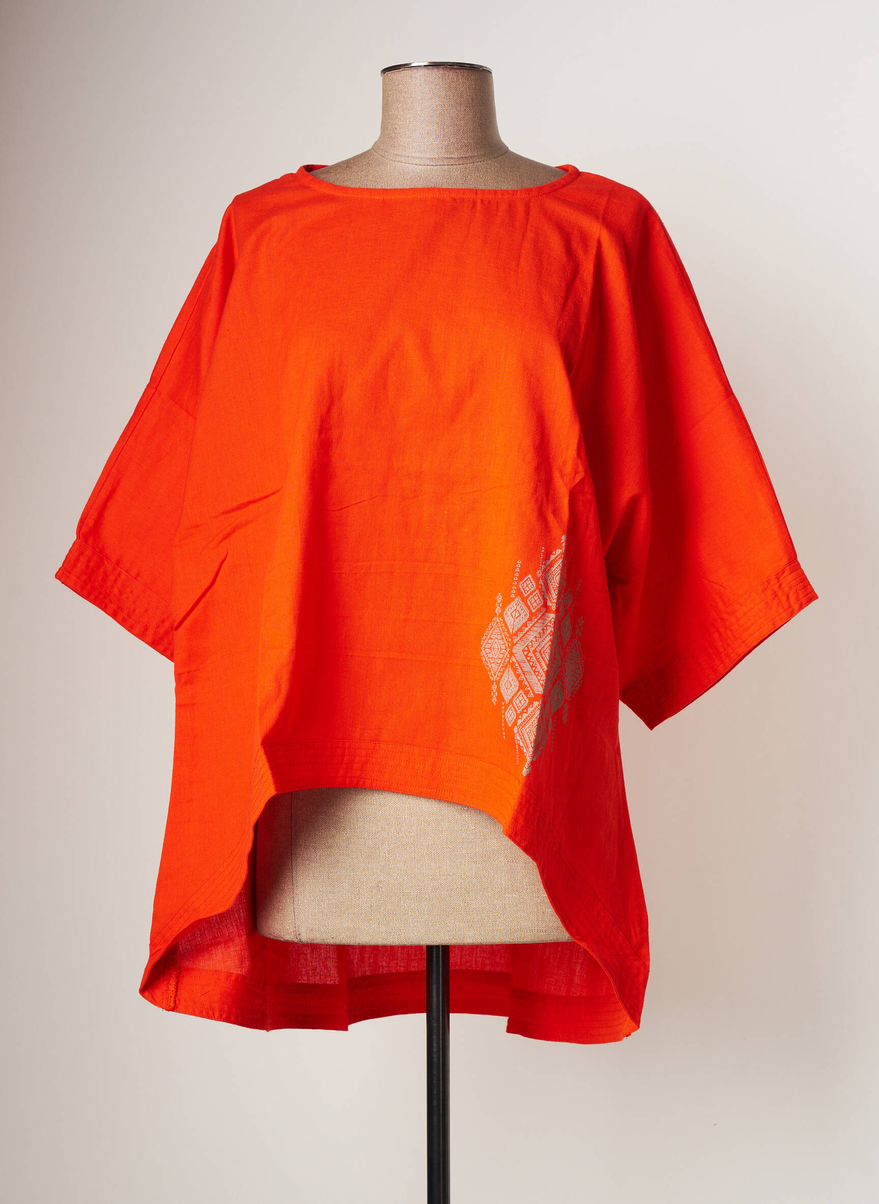 Bamboo S Tuniquemanchecourte Femme couleur orange