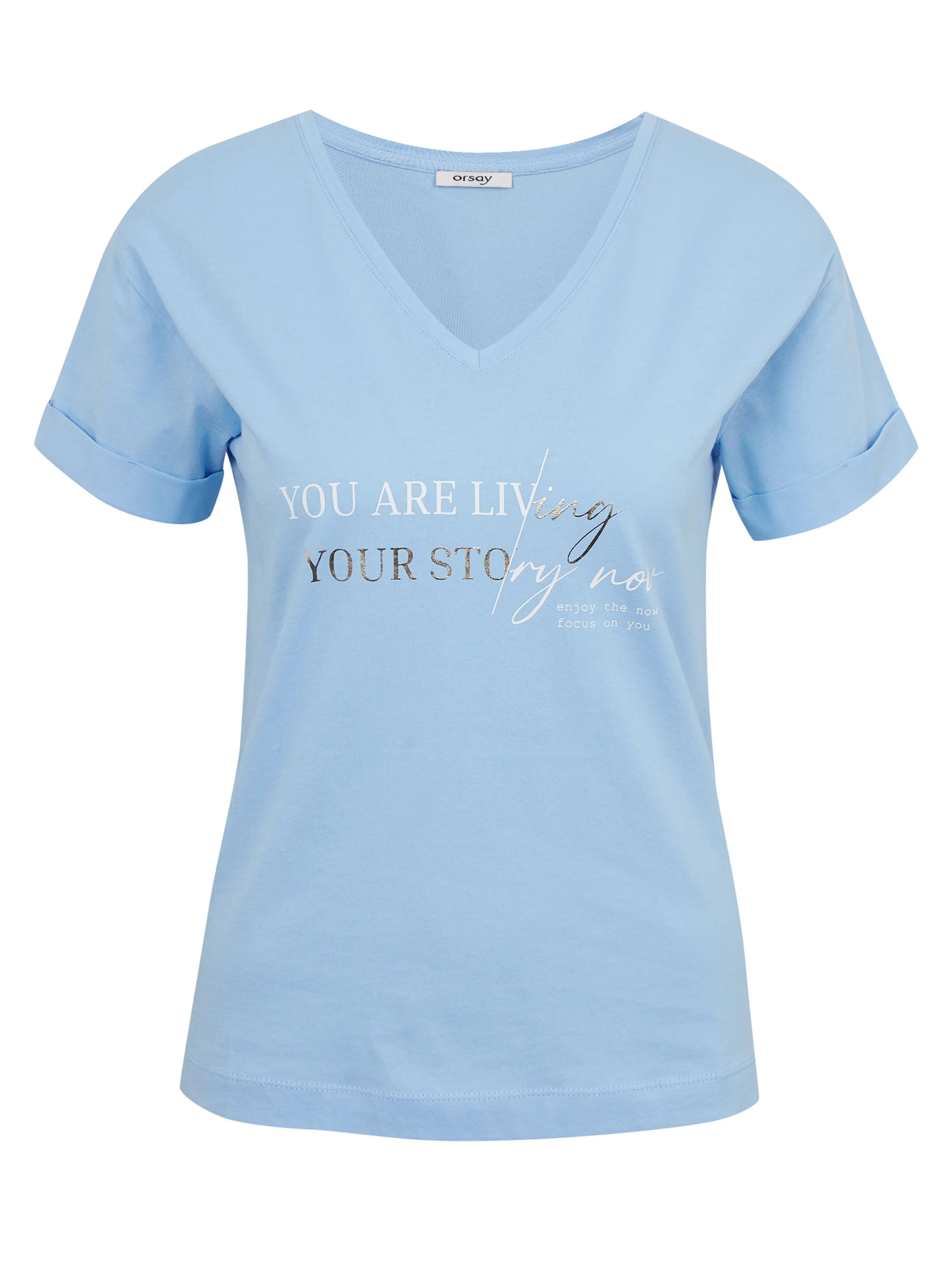 Hellblaues Damen-T-Shirt ORSAY