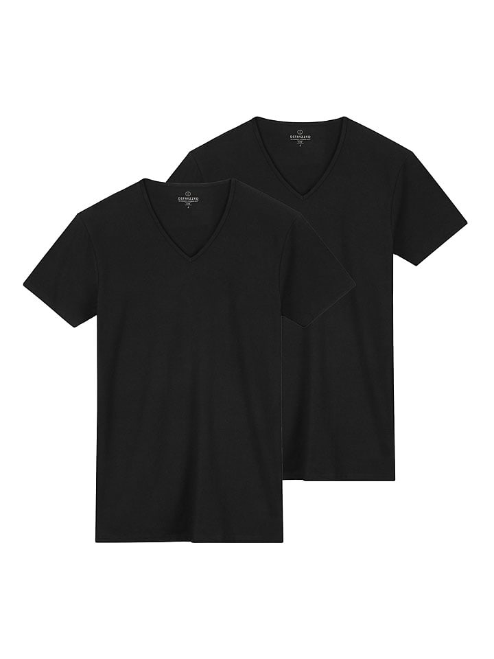DSTREZZED 2er-Set: Shirts in Schwarz günstig kaufen