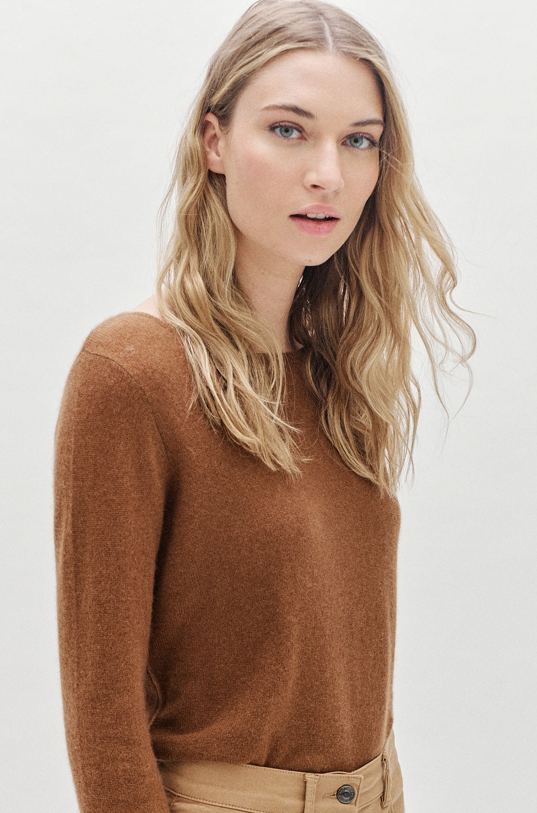 pull zofia 100% cachemire taupe femme