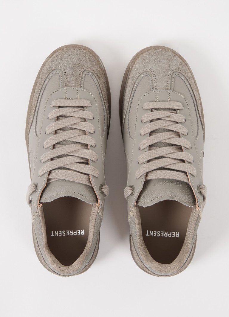 Represent Vitrus leather sneaker with suede details