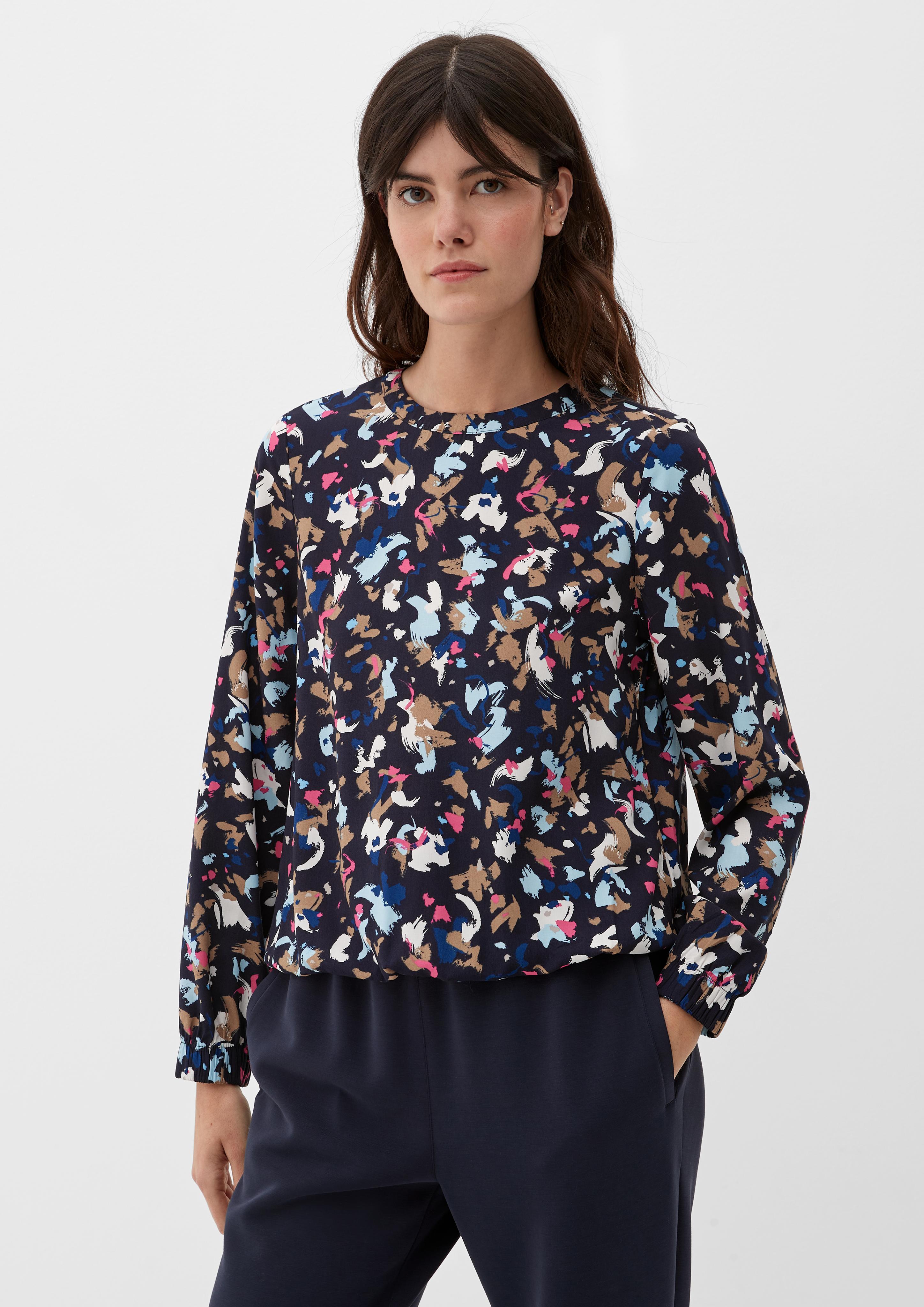 Viskosebluse in abstraktem Muster  2124883-59A0