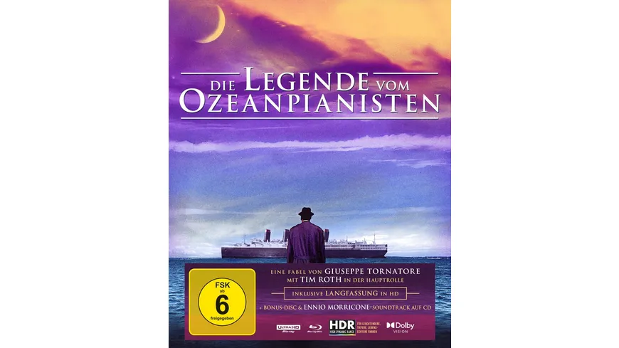 Die Legende vom Ozeanpianisten - Special Edition  (4K Ultra HD) (+ Blu-ray) (+ 1 Blu-ray-Langfassung) (+ Bonus-Blu-ray) (+ CD)