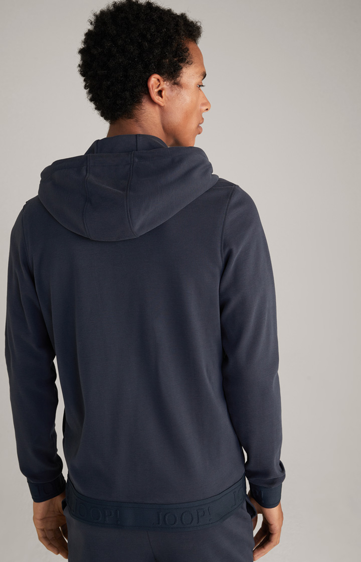 Loungewear Hoodie Sweatjacke in Dunkelblau