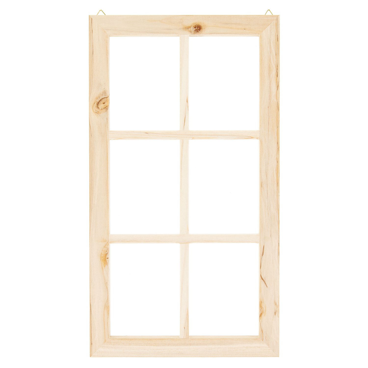 Dekofenster aus Holz, 45 x 25 cm