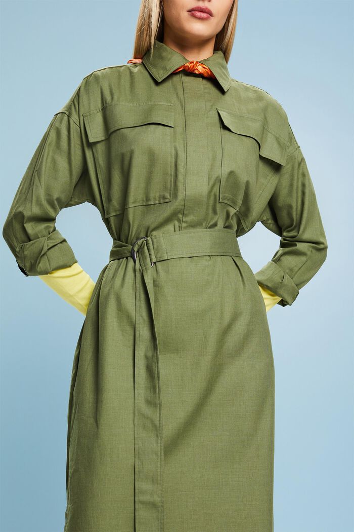 Midi-Hemdblusenkleid