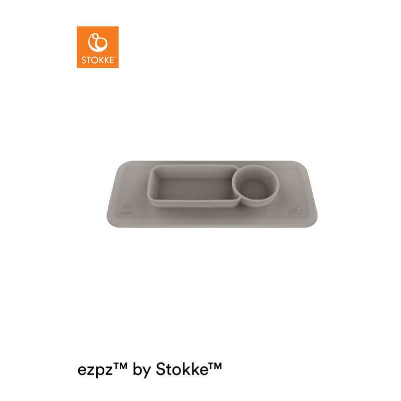 Set de table EZPZ gris pour chaise haute Clikk Stokke