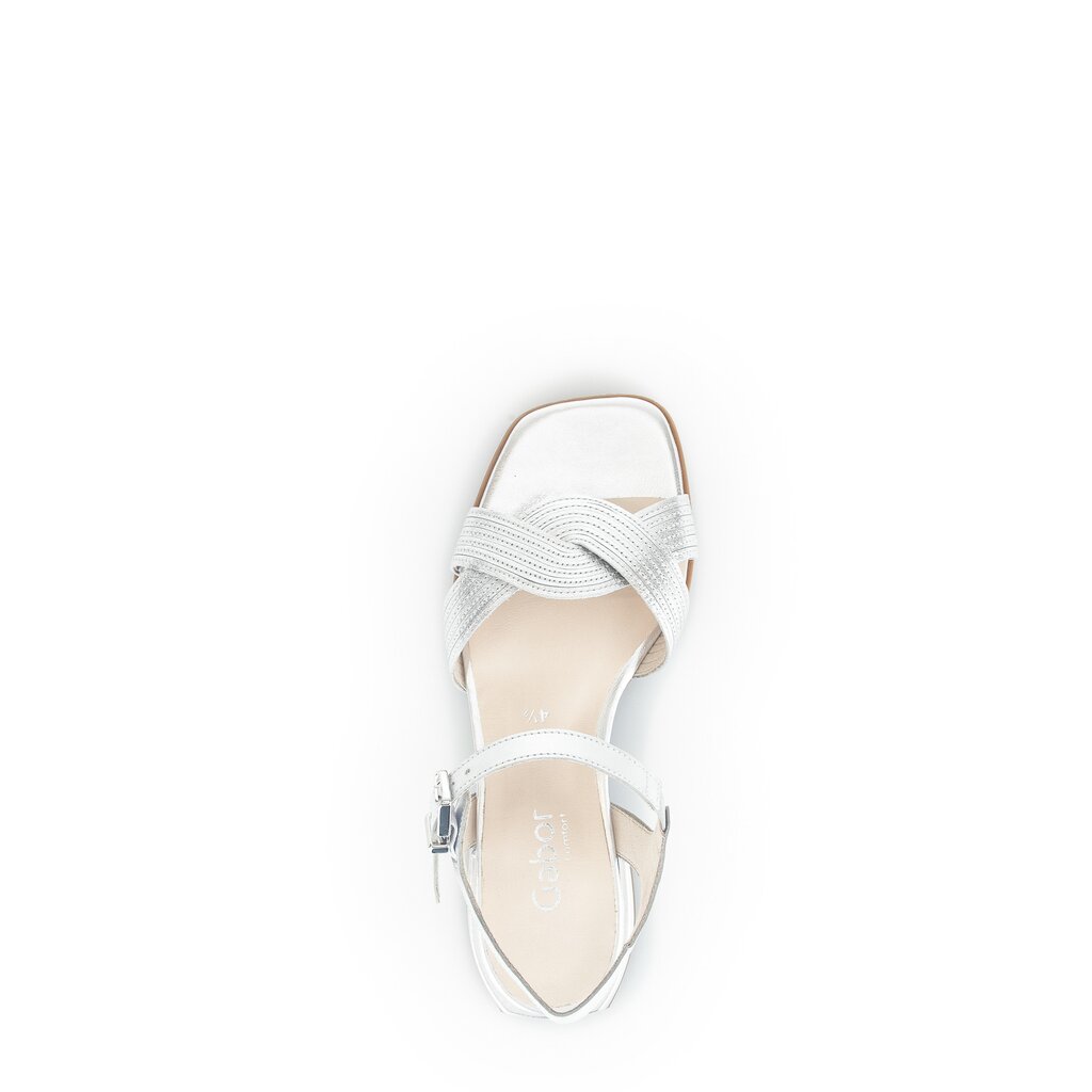 Gabor comfort Riemchensandale silber