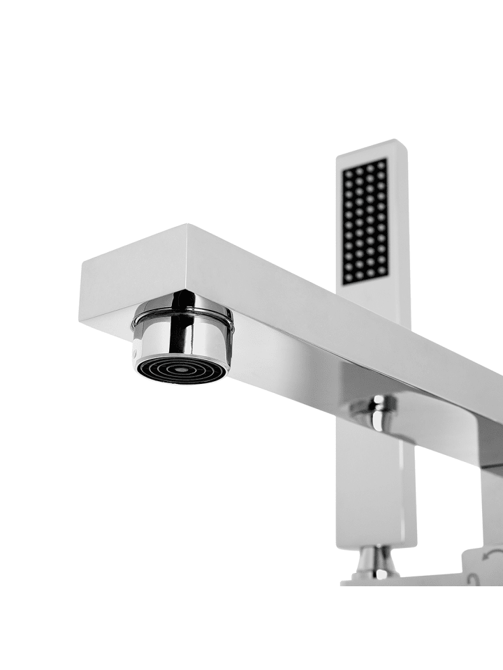Beliani Wannenarmaturen DELLA in Silber - (W) 15 x (H) 120 x (L) 26 cm günstig kaufen onesize