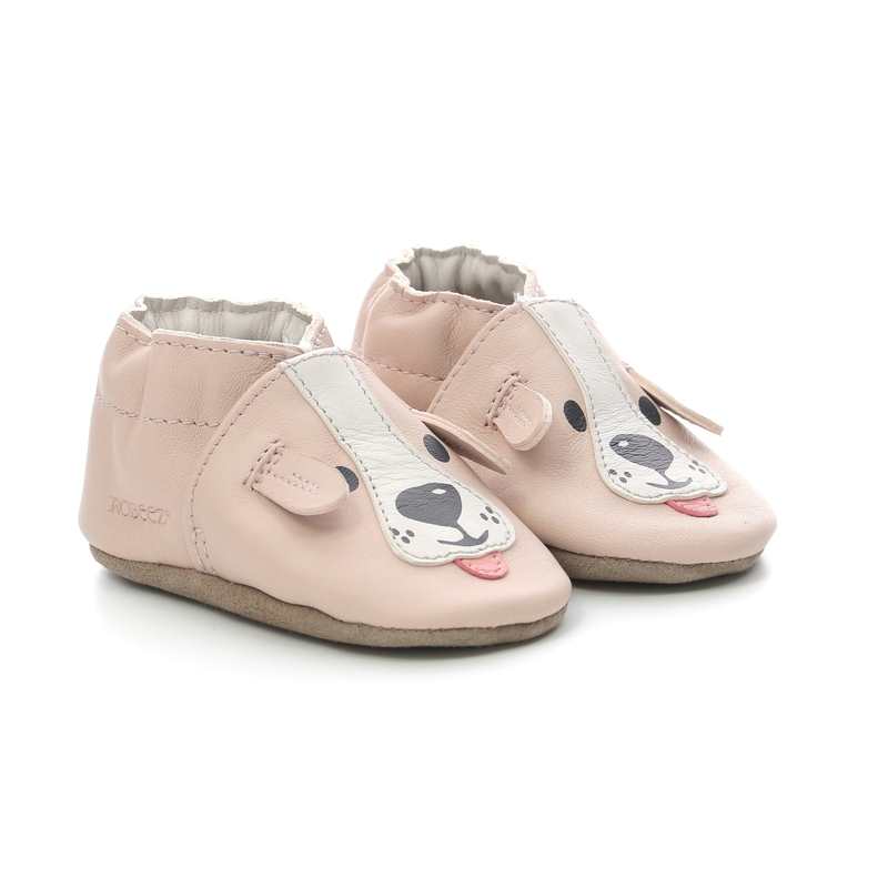 Chaussons cuir tannage vegetal Sweety Dog