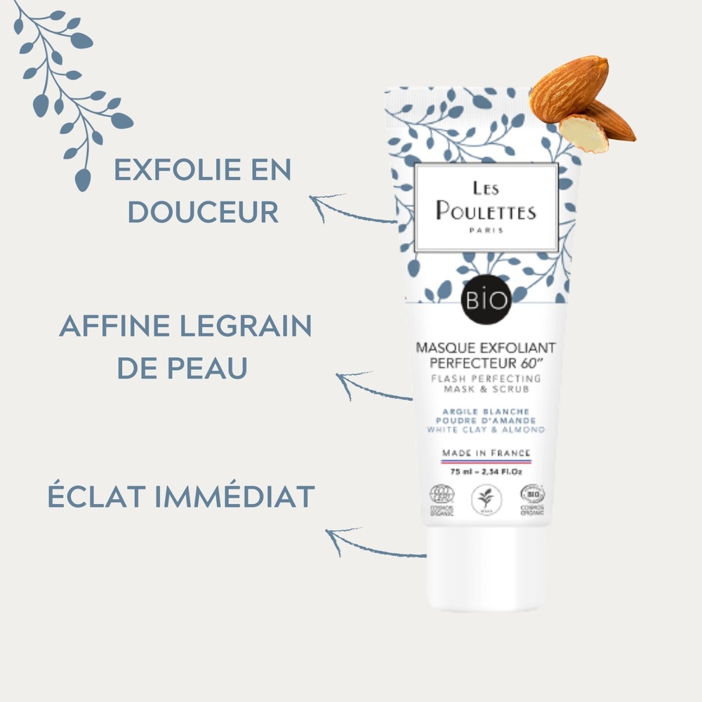 Les Poulettes Masque Exfoliant Perfecteur 60'' Masque argile