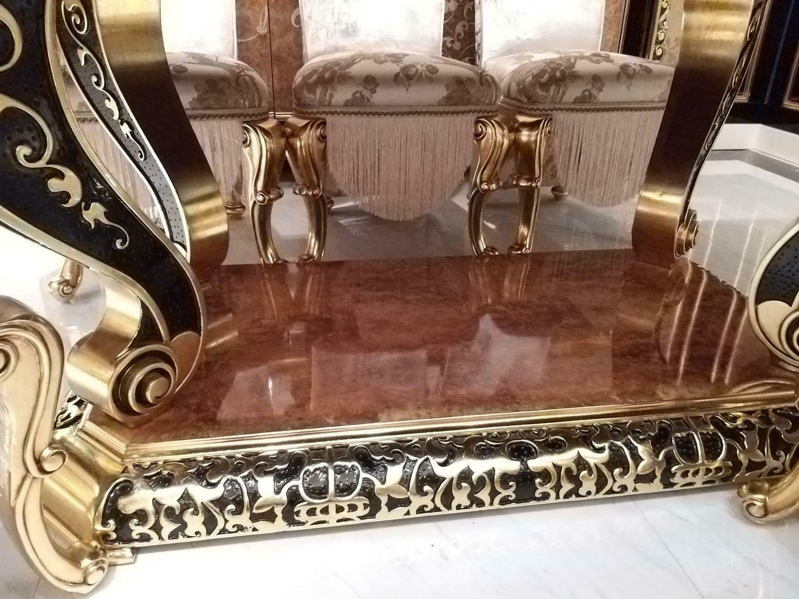 JVmoebel Esszimmer-Set, Esszimmer Set Garnitur Vitrine Tisch 6x Stuhl Kommode Spiegel