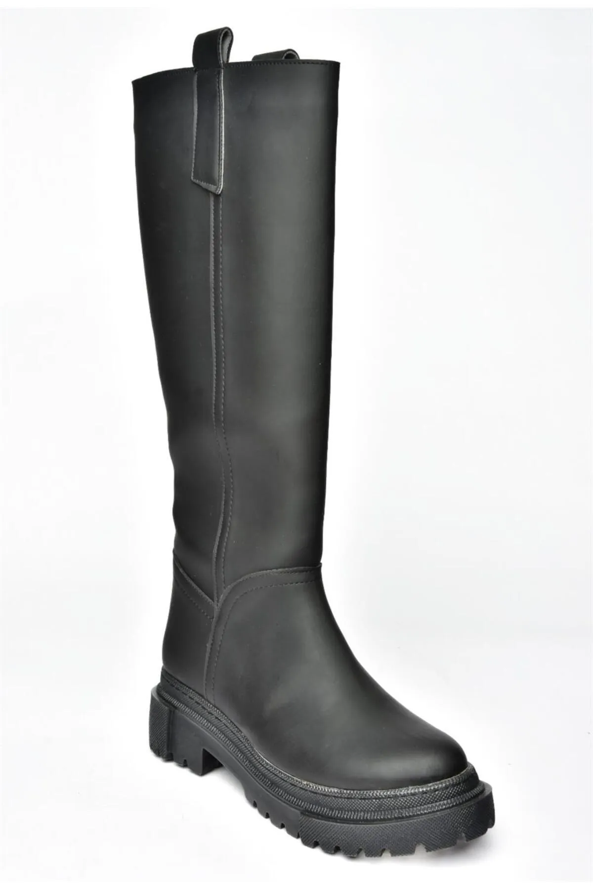 Fox Shoes  R973201109 Schwarze Damenstiefel mit dicken Sohlen