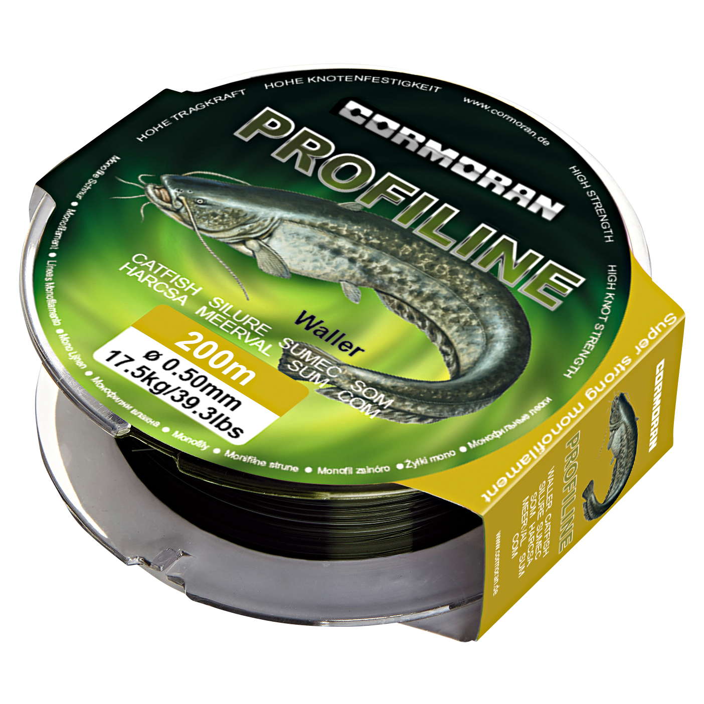 Cormoran Zielfischschnur Profiline Waller (braun, 200 m)