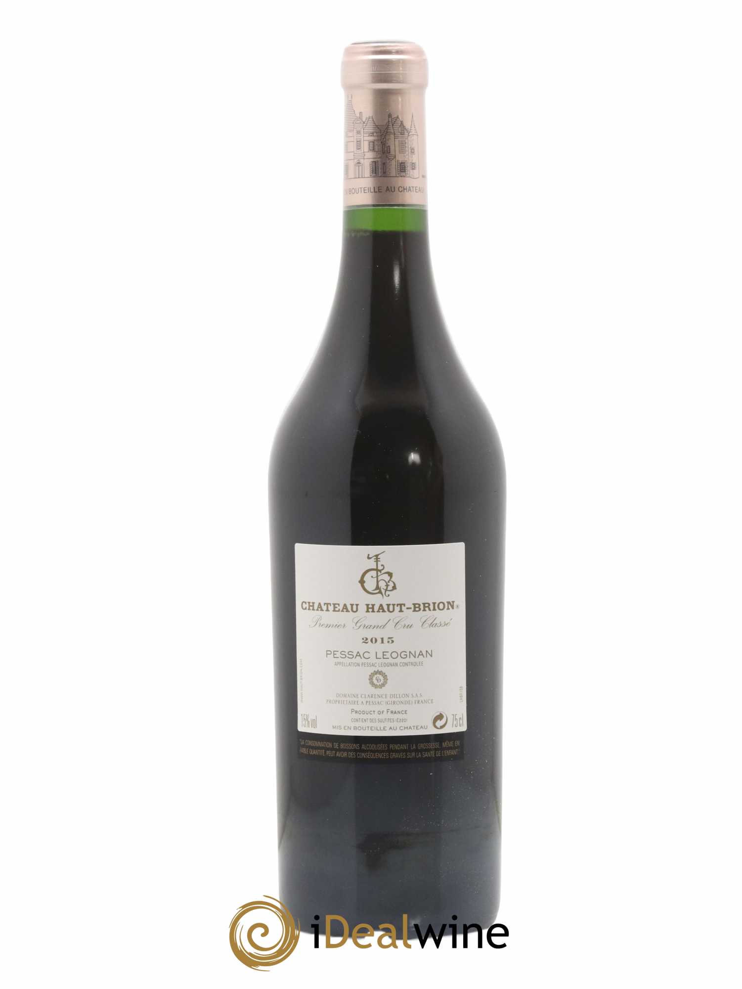 Château Haut Brion 1er Grand Cru Classé  2015 - Lot de 1 Bouteille