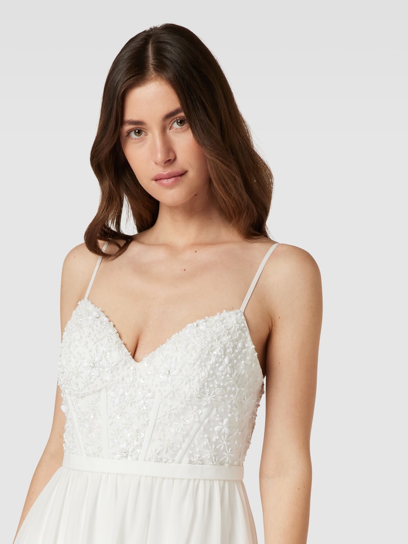 Brautkleid mit Herz-Ausschnitt in offwhite