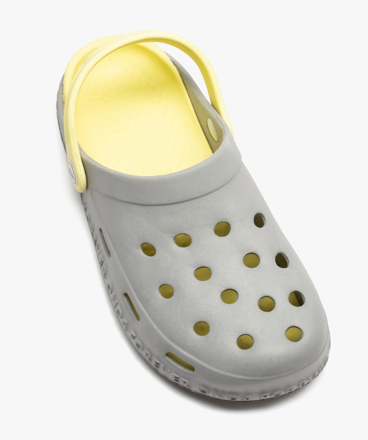 Mules de piscine Garçon style sabot et bicolores gris | GEMO