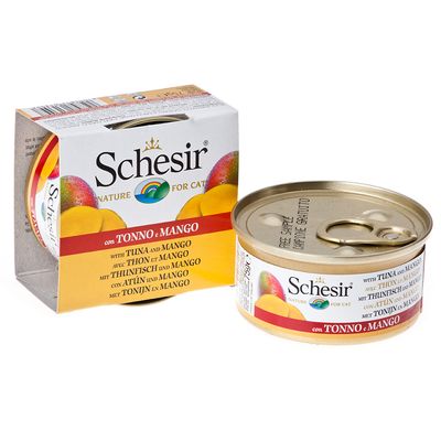 Mischfütterung: 1,5 kg Schesir Maintenance mit Fisch Trockenfutter + 6 x Nassfutter