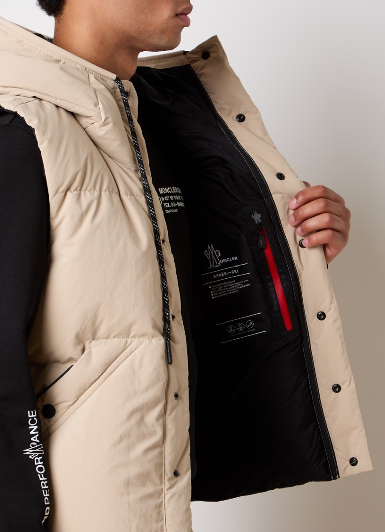Moncler Quilted bodywarmer with down filling and hood