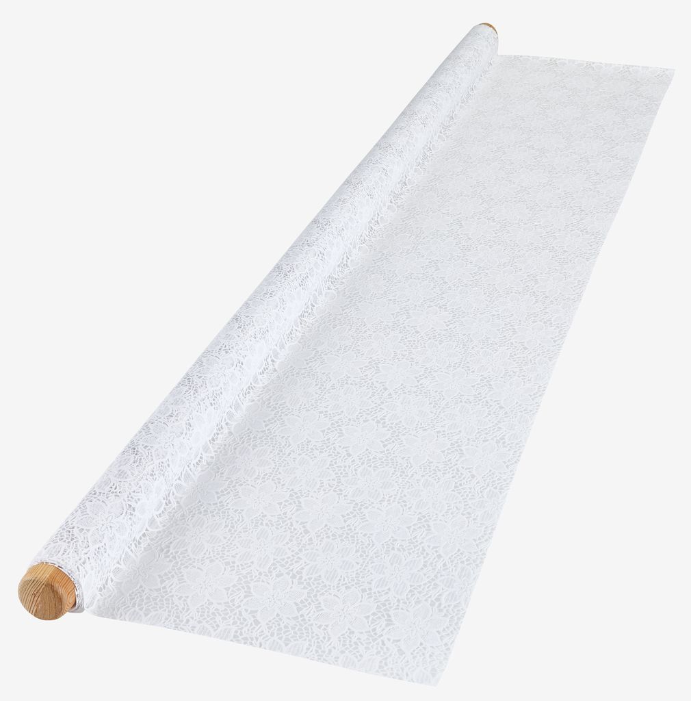 ALPESTILKE Woskowana tkanina ALPESTILKE 140cm koronka biała