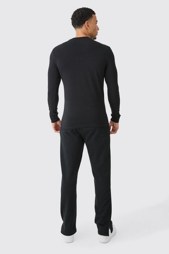Langärmliges Man-Dash Muscle-Fit T-Shirt