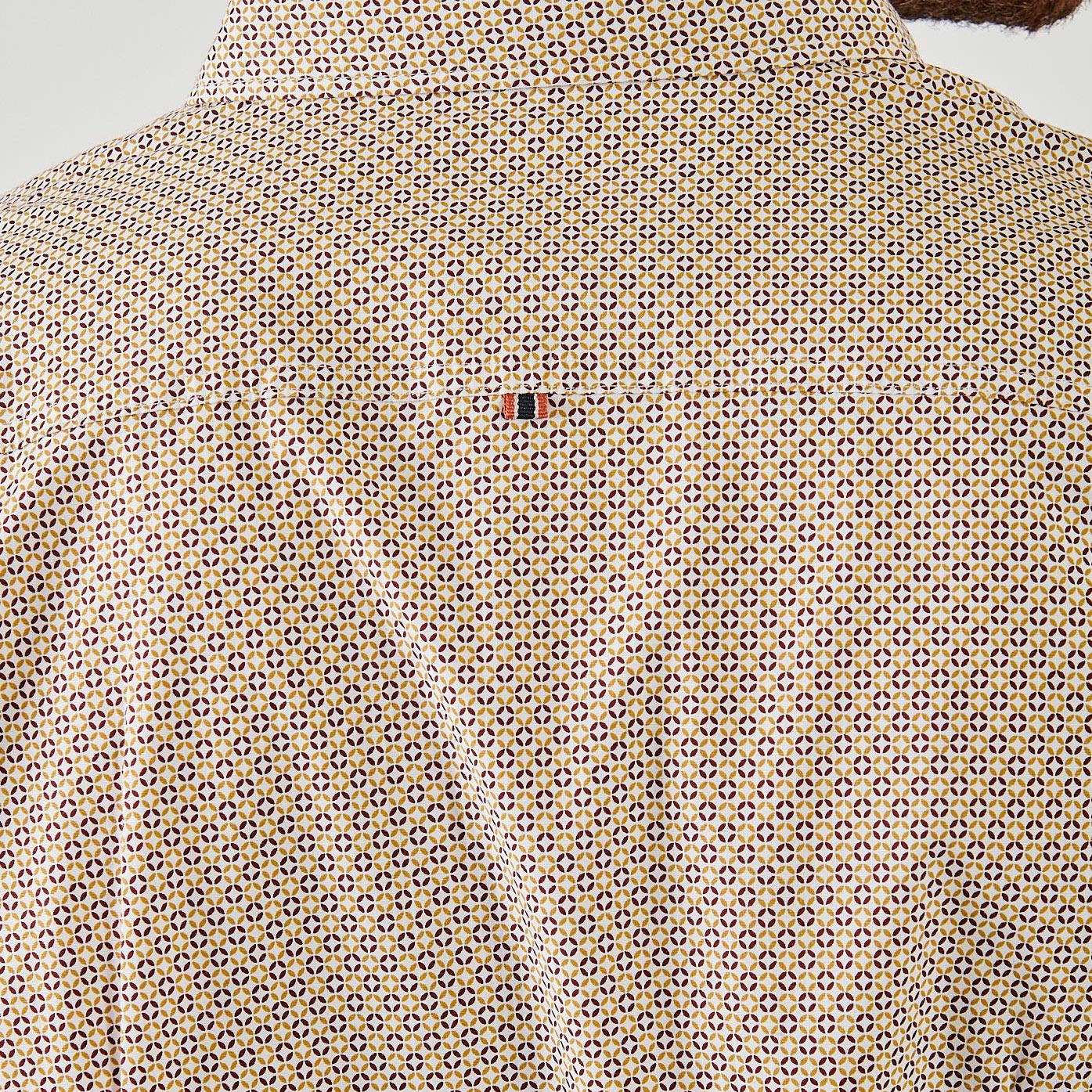 ROWAN  Chemise beige imprimée homme