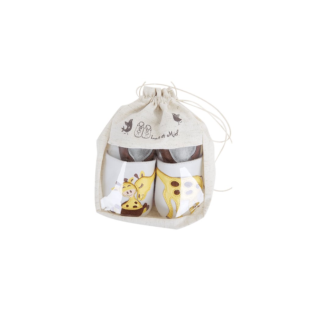 Lait et Miel Calin de girafes Krabbelschuhe mit Giraffen
