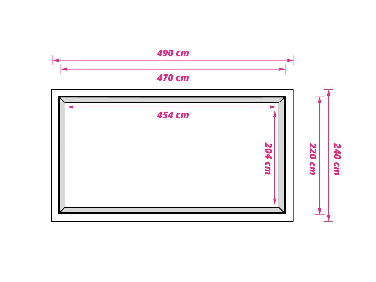 Obelink Air Bodenplane 240 x 490 cm