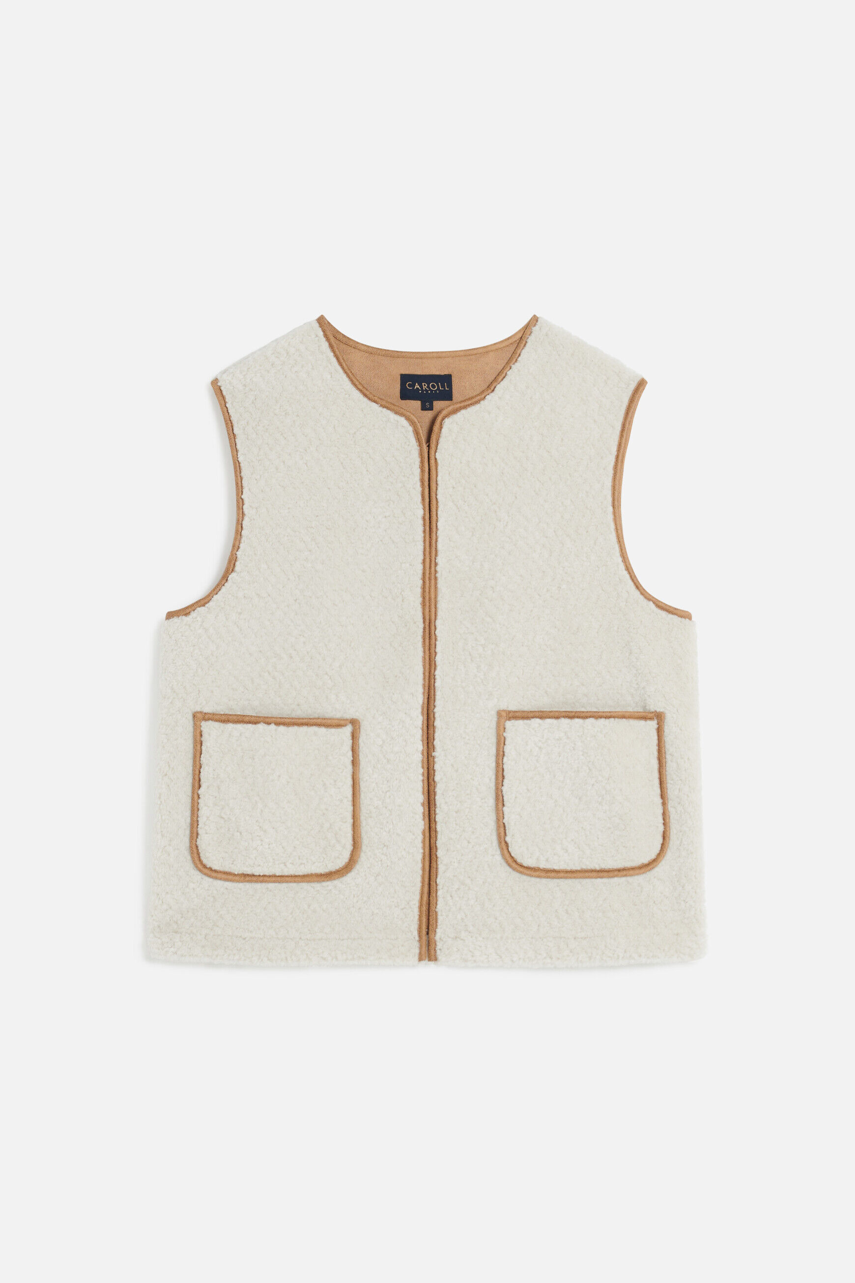 Manteau gilles ecru femme