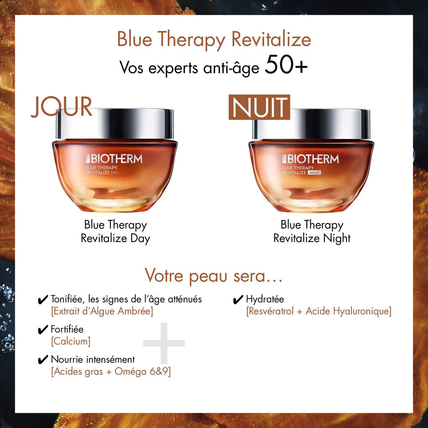 Biotherm Blue Therapy Revitalize Night Crème De Nuit Nutrition Et Éclat 50 ml
