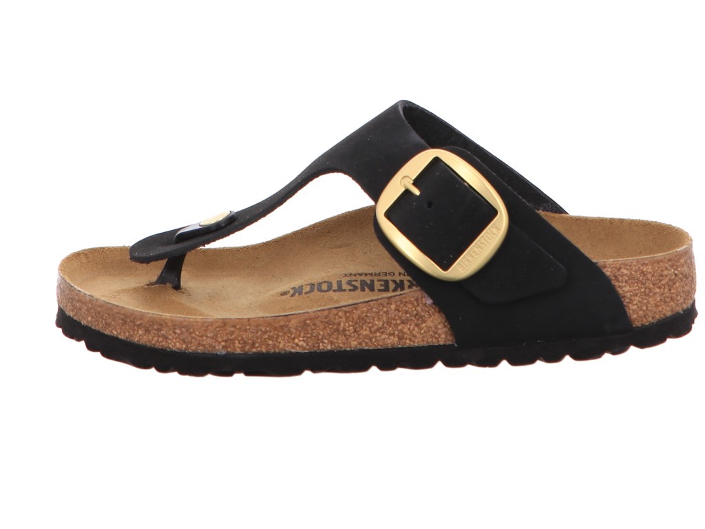 BIRKENSTOCK Klassische Sandalen schwarz GIZEH BB LENB black