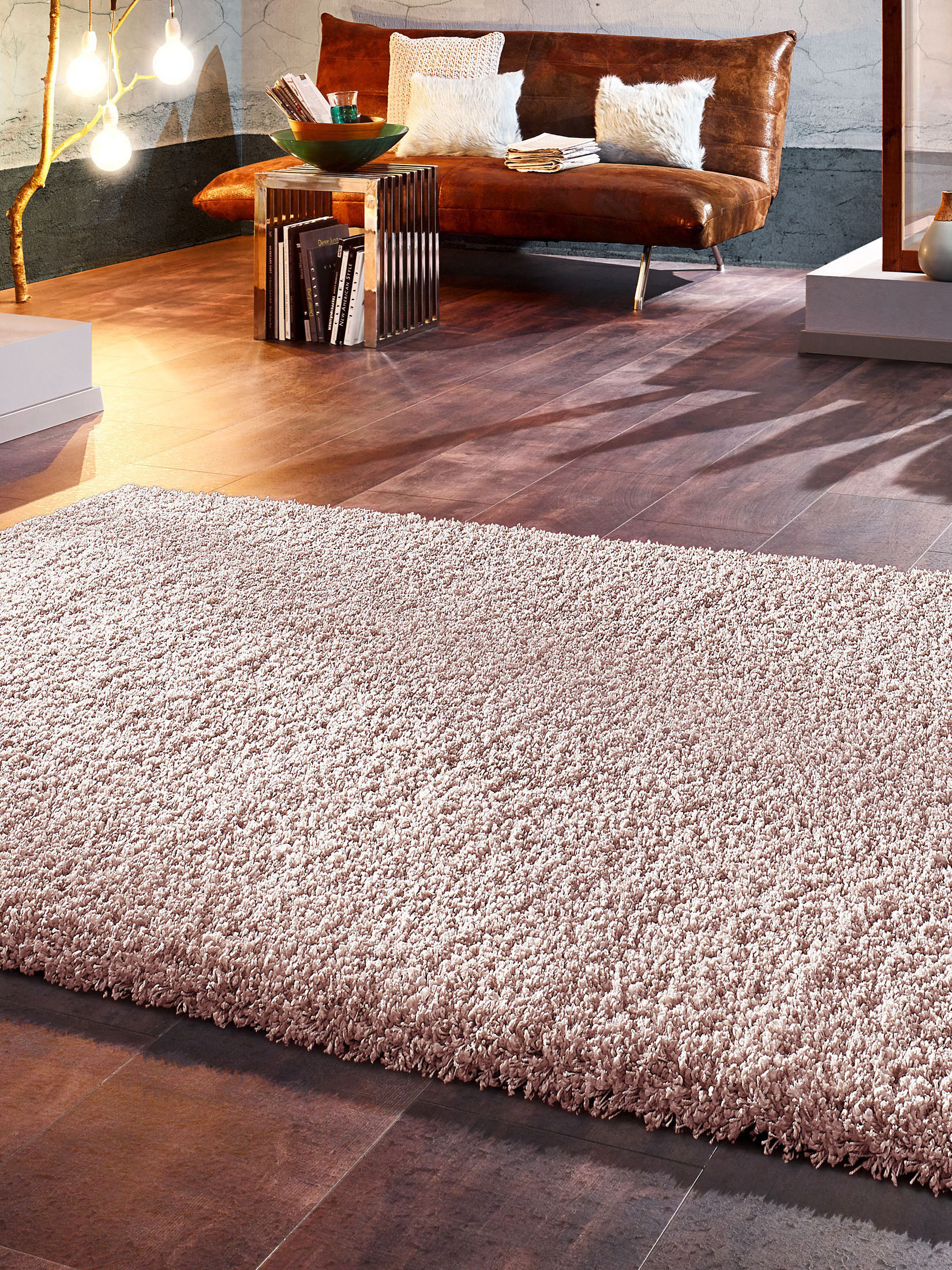 Creation Hochflor-Teppich, Rose