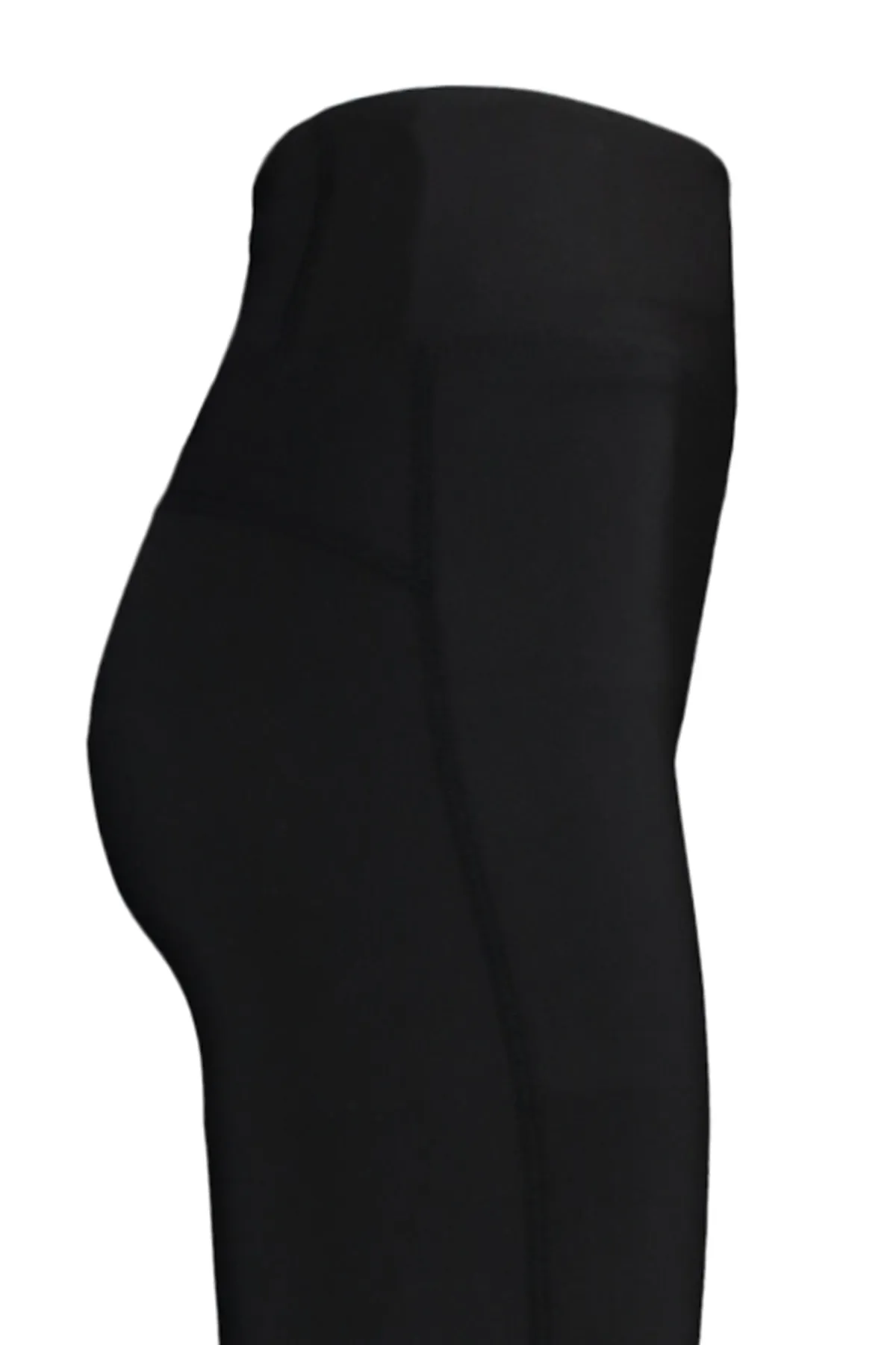 Trendyol Collection  Schwarze Sportstrumpfhose mit erhöhtem Taillenteil und Reißverschluss, detaillierte, durchgehende gestrickte Sportstrumpfhose TWOAW23TY00017