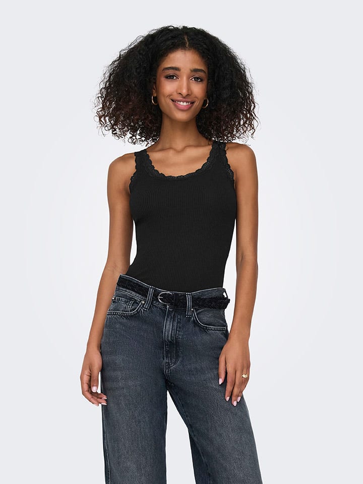 ONLY Top in Schwarz günstig kaufen