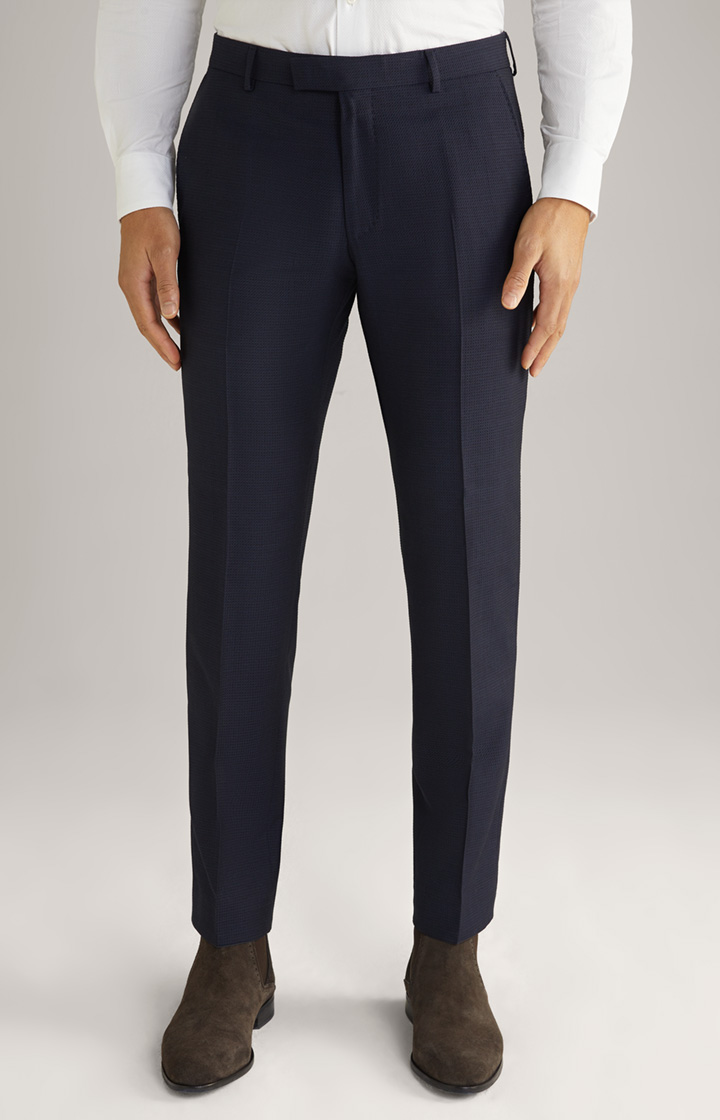 Baukasten-Hose Blayr in Navy strukturiert