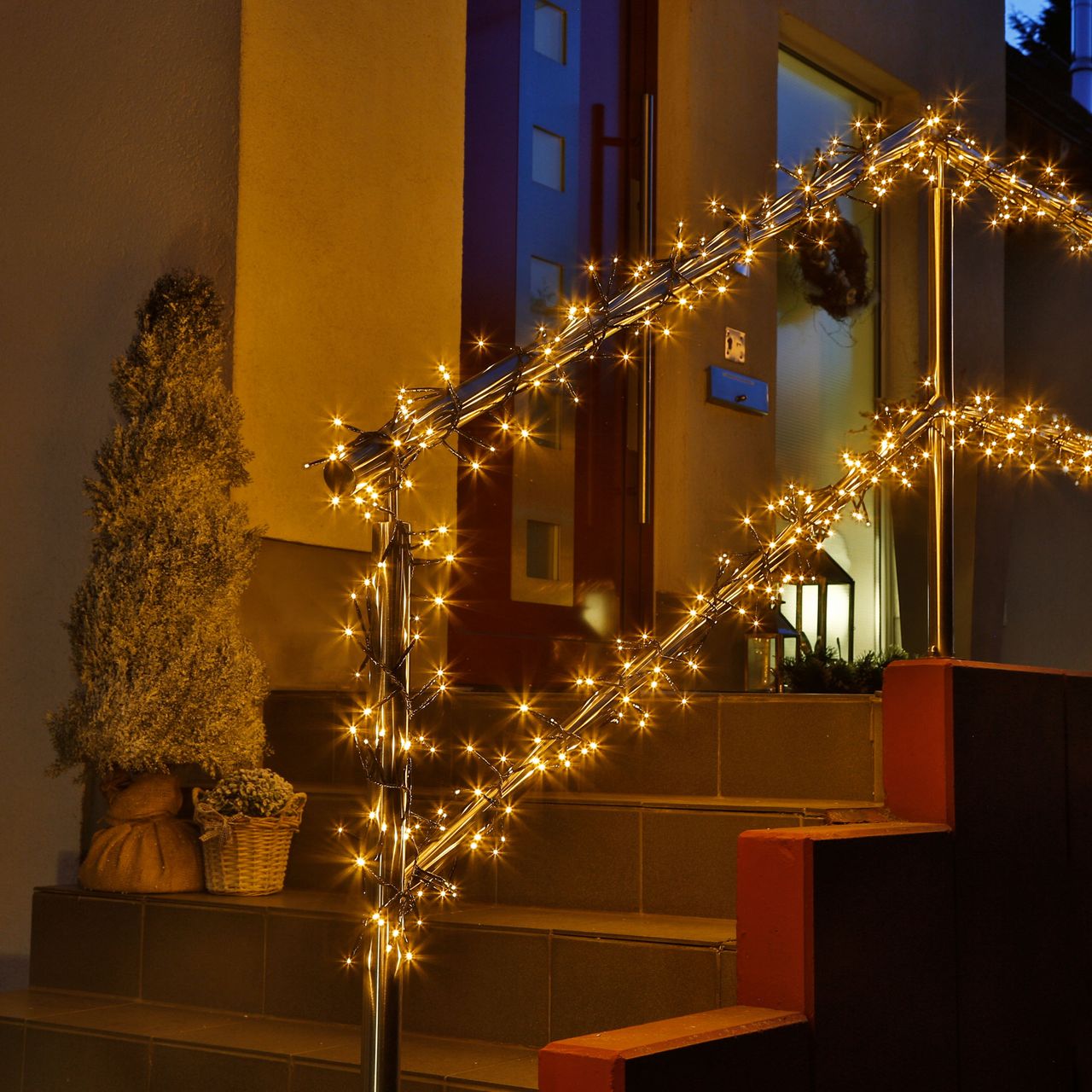 Weles 80er LED Lichterkette bernstein