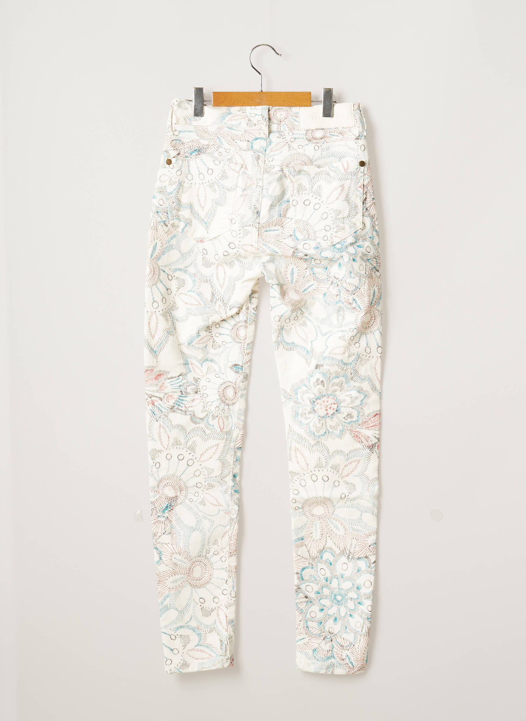 Desigual Jean Mom Femme couleur blanc
