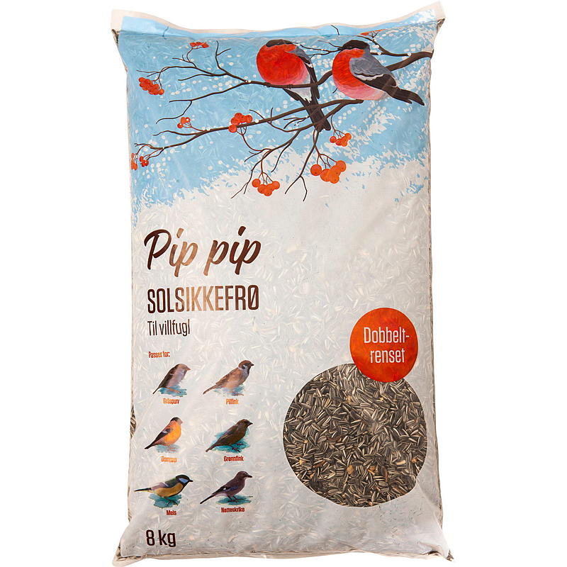 Pip-pip Solsikkefrø 8 kg