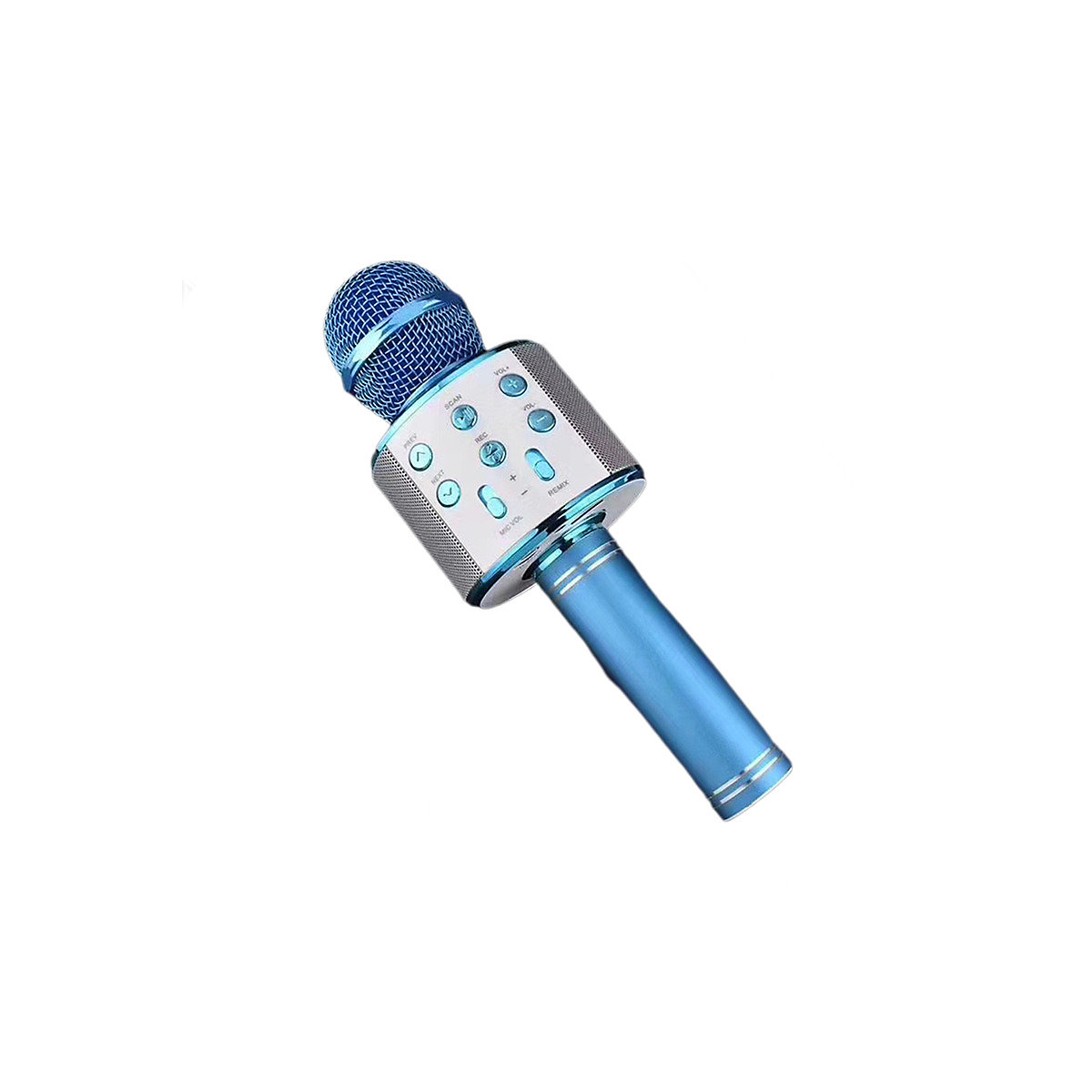 KTV Handheld LED-Leuchten Drahtloses Karaoke-Mikrofon Farbige Lichter Pro Mikrofon Bluetooth-Lautsprecher mit Tanzen Led