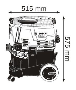 Bosch Professional Nass-Trocken-Sauger GAS 35 M AFC, 1380 W