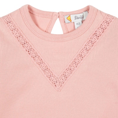 Tunika langarm, rosa für Mädchen