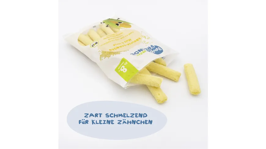 Freche Freunde Bio Knusper-Stangen Mais & Hirse 30 g