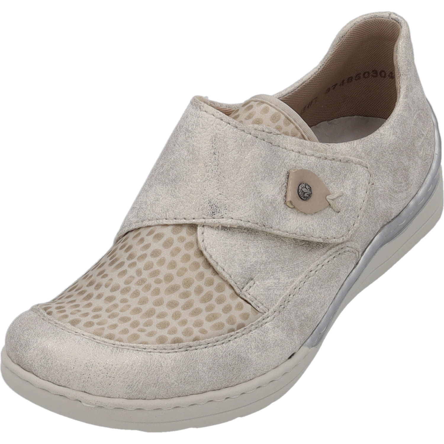 Rieker 48951, Klassische Halbschuhe, Damen, beige-gold/perlcreme/cliff