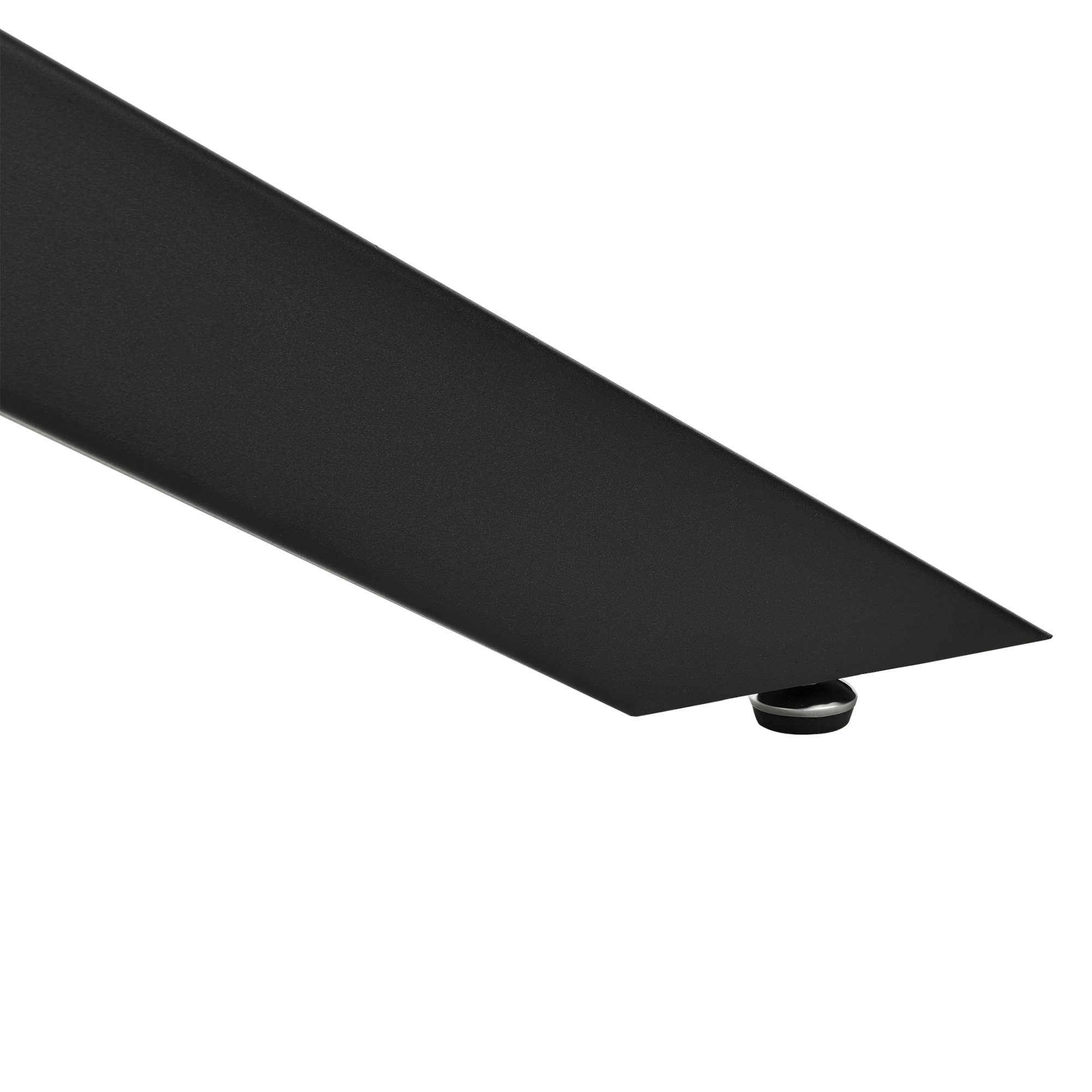 en.casa Tischgestell, Oberau Metall 150 x 78 x 71 cm Schwarz